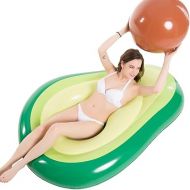 Jasonwell Inflatable Avocado Pool Float Floatie with Ball Water Fun Large Blow Up Summer Beach Swimming Floaty Party Toys Lounge Raft for Kids Adults (L)