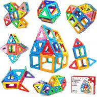 [아마존 핫딜]  [아마존핫딜]Jasonwell 42 Pcs Magnetic Tiles Building Blocks Set for Boys Girls Preschool Educational Construction Kit Magnet Stacking Toys for Kids Toddlers Children Age 3 4 5 6 7 8 Year Old