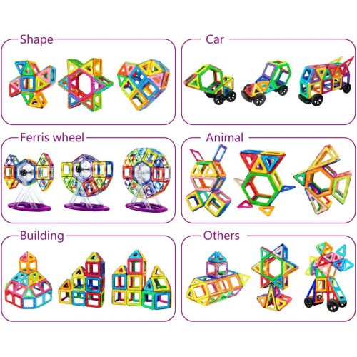  [아마존 핫딜]  [아마존핫딜]Jasonwell 133Pcs Magnetic Tiles Building Blocks Set for Boys Girls Preschool Educational Construction Kit Magnet Stacking Toys for Kids Toddlers Children Age 3 4 5 6 7 8 Year Old