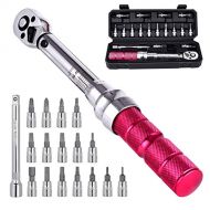 자전거 정비 공구 수리Jaswill Bike Torque Wrench Set - 2 to 20 Nm  1/4 Inch Driver Pro MTB Bicycle Maintenance Torque Wrench Kit Tool for Road Mountain Bikes Motorcycle Multitool