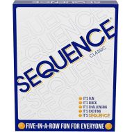 SEQUENCE- Original SEQUENCE Game with Folding Board, Cards and Chips by Jax ( Packaging may Vary ) White, 10.3