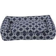 Jax & Bones Jax and Bones 24 x 18 x 7 Standard Everyday Cotton Lounge Dog Bed, Small, Marine