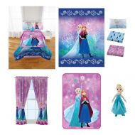 Jay Franco & Sons Disneys Frozen Nordic Frost Room in a Bag comes with Twin/Full Comforter, Pillow Buddy, 3 pc Twin Sheet Set, Curtains and Blanket #866350253