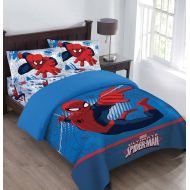 Jay Marvel The Spiderman Webbed Wonder Twin Comforter Set with Fitted Sheet