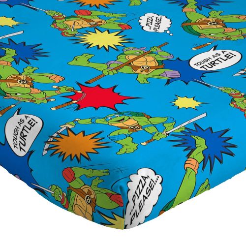  Jay Franco Nickelodeon Teenage Mutant Ninja Turtles Heroes Blue 3 Piece Twin Sheet Set (Official Nickelodeon Product)