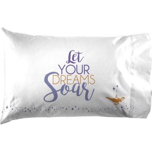  Jay Franco Disney Aladdin Magic Carpet 1 Pack Pillowcase - Double Sided Kids Super Soft Bedding (Official Disney Product)