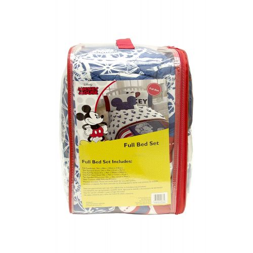  Jay Franco Disney Mickey Mouse Americana 5 Piece Full Bed In A Bag