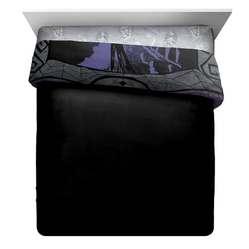  Jay Franco Disney Nightmare Before Christmas Misfit Love Full/Queen Comforter - Super Soft Kids Reversible Bedding features Jack Skellington - Fade Resistant Polyester Microfiber Fill (Offici