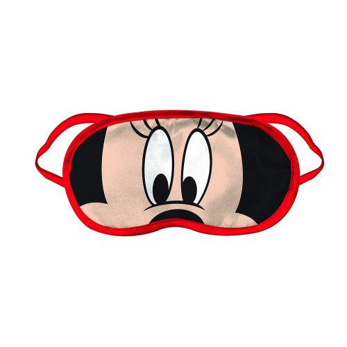  Jay Franco Disney Minnie Mouse 3 Piece Holiday Set - Kids Christmas Bedding, Super Soft Sherpa Throw Blanket & Eye Mask Bonus Santa Hat (Official Disney Product)