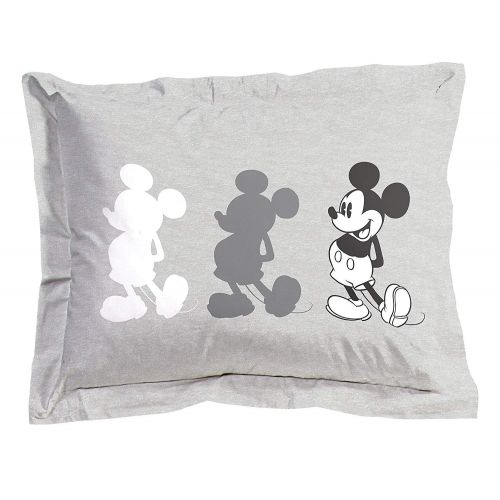  Jay Franco Disney Mickey Mouse Jersey Twin/Full Comforter - Super Soft Kids Reversible Bedding Features Mickey Mouse - Fade Resistant Polyester Includes 1 Bonus Sham (Official Disn