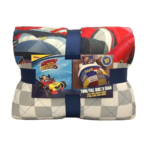  Jay Franco Disney Junior Mickey Mouse and The Roadster Racers Twin/Full Quilt