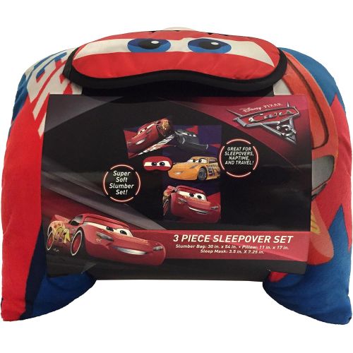  Jay Franco Disney/Pixar Cars 3Lightning 3 Piece Plush Sleepover Set