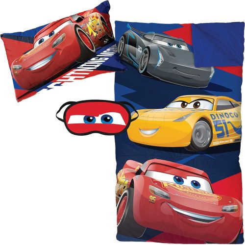  Jay Franco Disney/Pixar Cars 3Lightning 3 Piece Plush Sleepover Set