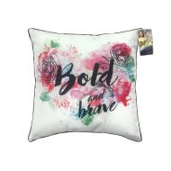 Jay Franco Disney Beauty & The Beast Bold and Brave Decorative 16 Square Throw Pillow (Official Disney Product)