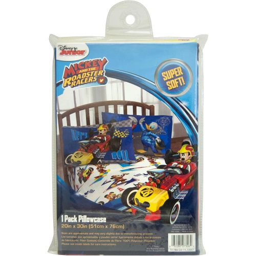  Jay Franco Disney Junior Mickey Mouse and The Roadster Racers 20 x 30 Reversible Pillowcase