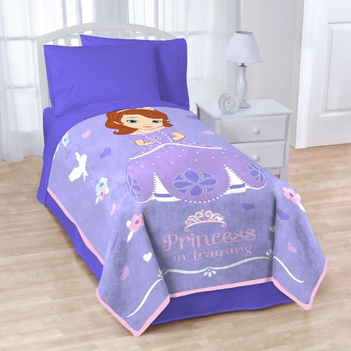  Jay Franco Disney Junior Sofia The First Princess in Training Fleece 62 x 90 Twin Blanket