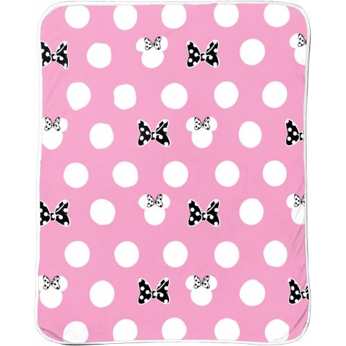  Jay Franco Disney Minnie Mouse XOXO Kids 40 Inch x 50 Inch Plush Throw Blanket (Official Disney Product)