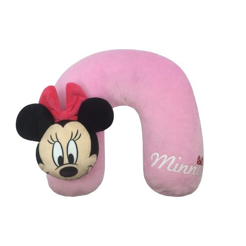  Jay Franco Disney Minnie Mouse 3 Piece Plush Kids Travel Set with Neck Pillow, Blanket & Eye Mask (Official Disney Prodcut)