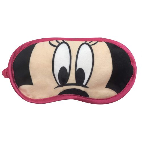  Jay Franco Disney Minnie Mouse 3 Piece Plush Kids Travel Set with Neck Pillow, Blanket & Eye Mask (Official Disney Prodcut)