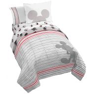 Jay Franco Disney Mickey Mouse 90th Stripe Twin Bed Set,