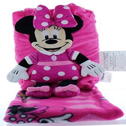  Jay Franco Disney Minnie Mouse Bowtique Snuggle Pillow Tote Throw Blanket Set