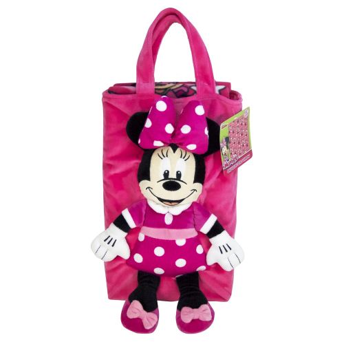  Jay Franco Disney Minnie Mouse Bowtique Snuggle Pillow Tote Throw Blanket Set