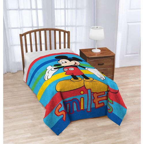  Jay Franco Disney Junior Mickey Mouse Clubhouse Play Twin Fleece Blanket, 62 X 90