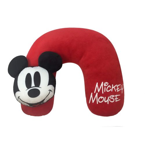  Jay Franco Disney Mickey Mouse 3 Piece Plush Kids Travel Set with Neck Pillow, Blanket & Eye Mask (Official Disney Product)