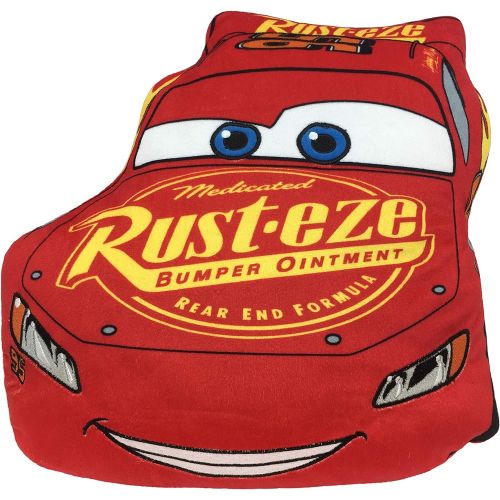  Jay Franco Disney Pixar Cars Plush Pillow and 40 Inch x 50 Inch Throw Blanket - Kids Super Soft 2 Piece Nogginz Set (Official Disney Pixar Product)