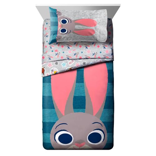  Jay Franco Disney/Pixar Zootopia Bunny Ears Reversible Comforter, Twin