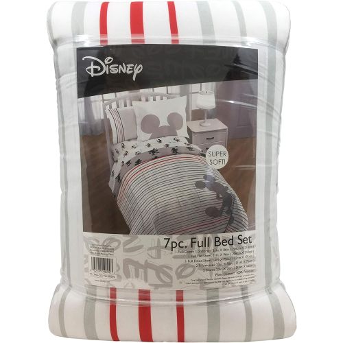  Jay Franco Disney Mickey Mouse 90th Stripe Bed Set, Full