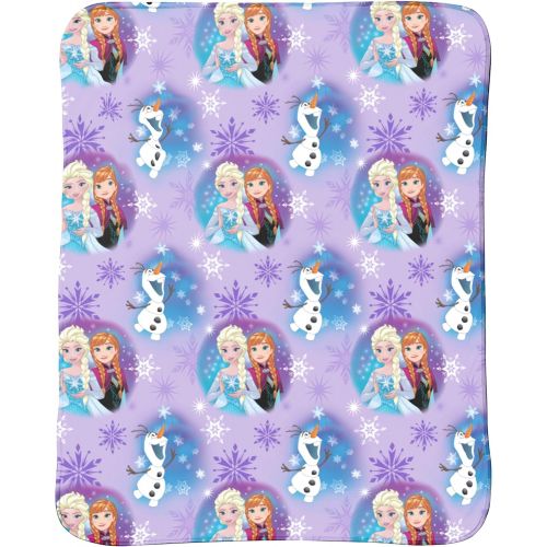  Jay Franco Disney Frozen 3 Piece Plush Kids Travel Set with Neck Pillow, Blanket & Eye Mask (Official Disney Product)