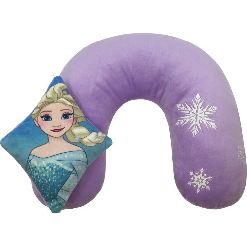  Jay Franco Disney Frozen 3 Piece Plush Kids Travel Set with Neck Pillow, Blanket & Eye Mask (Official Disney Product)