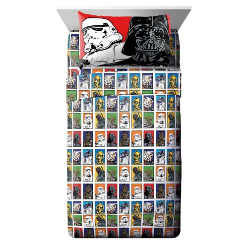  Jay Franco Star Wars 4 Piece Sheet Set, Full, Classic Multi, 24