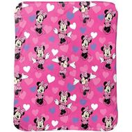Jay Franco Disney Minnie Mouse Bowtique Minnie Hearts 40 x 50 Travel Blanket