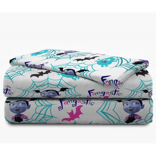  Jay Franco Disney Vampirina Twin Sheet Set - Super Soft and Cozy Kid’s Bedding - Fade Resistant Polyester Microfiber Sheets (Official Disney Product)