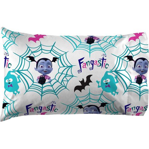  Jay Franco Disney Vampirina Twin Sheet Set - Super Soft and Cozy Kid’s Bedding - Fade Resistant Polyester Microfiber Sheets (Official Disney Product)