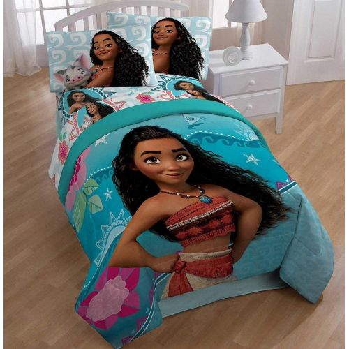  Jay Franco Disney Moana Comforter and Sheets Premium Bedding Set (Twin)