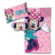 Jay Franco Disney Minnie Mouse 3 Piece Sleepover Set, Pink