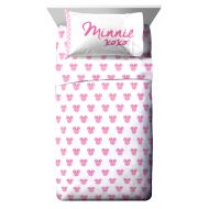 Jay Franco Disney Minnie Mouse Pink & White Sheet Sets (Twin)