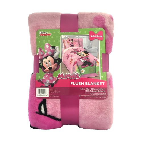  Jay Franco Disney Minnie Mouse Bowtique Garden Party Fleece 62 x 90 Twin Blanket