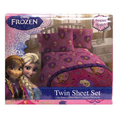  Jay Franco Disney Frozen Friendship 3 Piece Twin Sheet Set