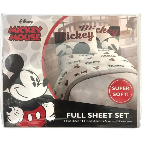  Jay Franco Mickey Mouse Reloaded 4 Piece, Retro Full Sheet Set
