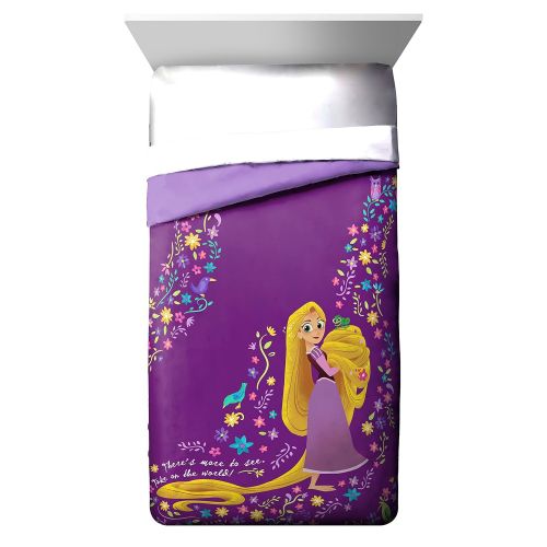  Jay Franco Disney Tangled There Is More 72 x 86 Twin/Full Reversible Comforter, Purple/Yellow