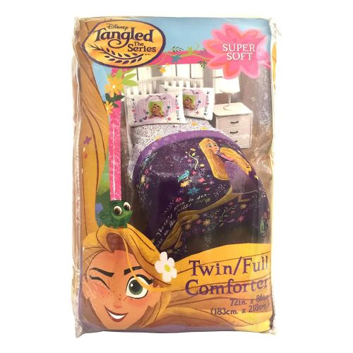  Jay Franco Disney Tangled There Is More 72 x 86 Twin/Full Reversible Comforter, Purple/Yellow