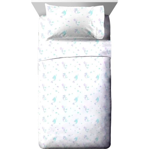  Jay Franco Disney Little Mermaid Make A Splash Twin Sheet Set - 3 Piece Set Super Soft and Cozy Kid’s Bedding Features Ariel - Fade Resistant Microfiber Sheets (Official Disney Pro