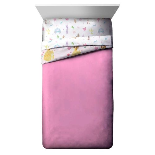  Jay Franco Disney Princess Paper Cut Full Bed Set, Pink