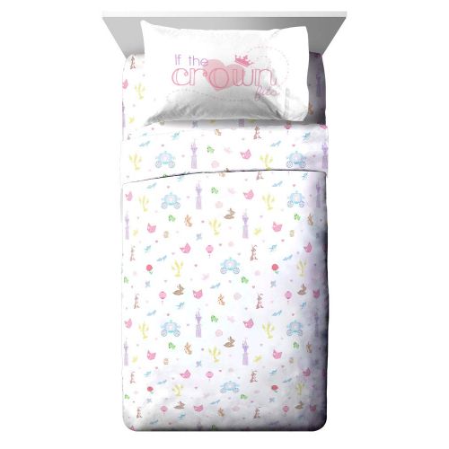  Jay Franco Disney Princess Paper Cut Full Bed Set, Pink