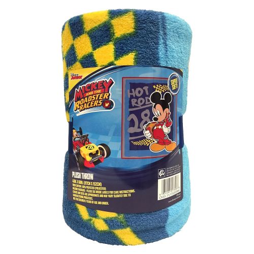  Jay Franco Disney Junior Mickey Mouse and The Roadster Racers Plush 46 x 60 Throw