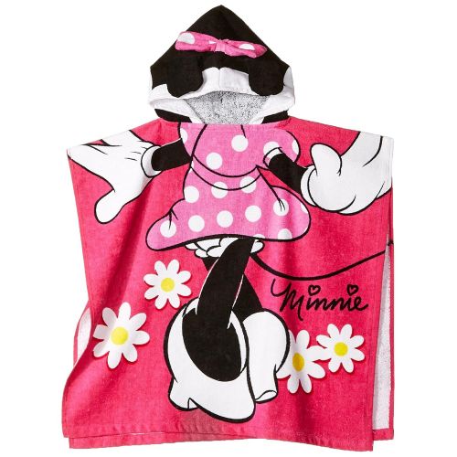  Jay Franco Disney Minnie Mouse 22 x 22 Hooded Poncho Bath/Beach Towel